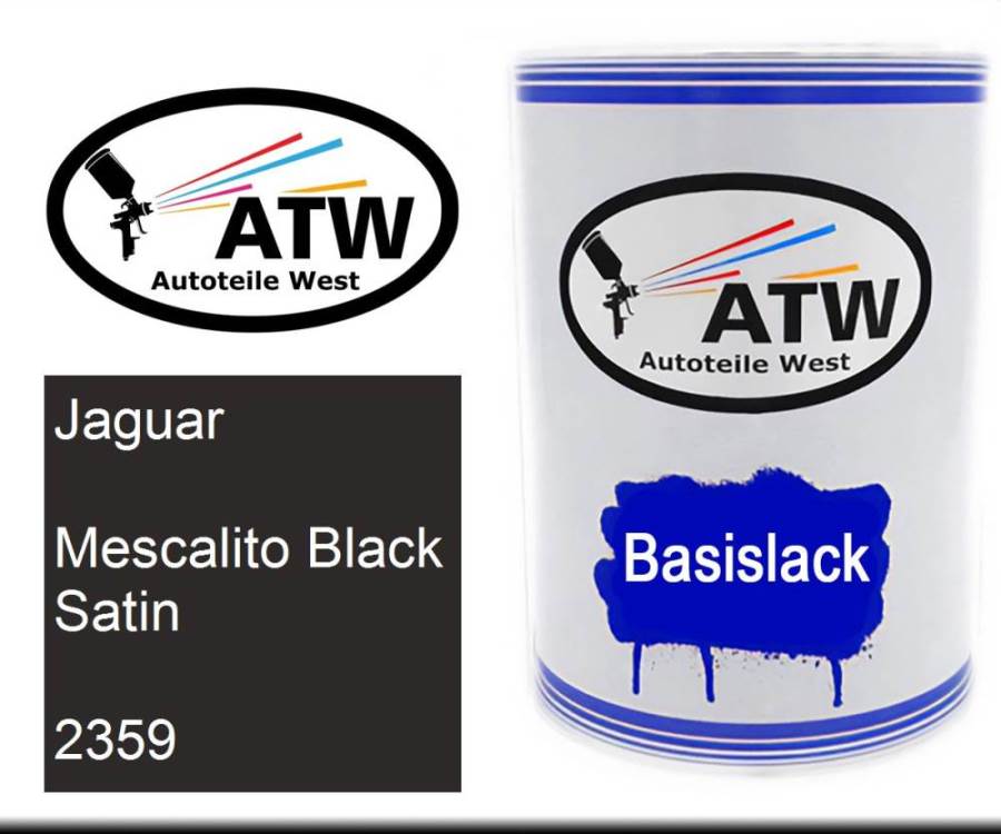 Jaguar, Mescalito Black Satin, 2359: 500ml Lackdose, von ATW Autoteile West.